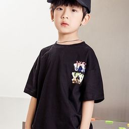 LULU & SKY Boys Printed V-Neck Pockets T-shirt-picture-38