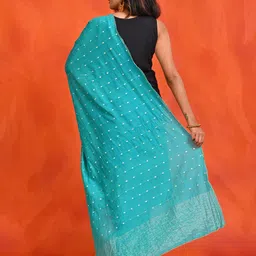 HELLA FASHIONS Pack Of 2 Geometric Woven Design Chanderi Dupatta image 2