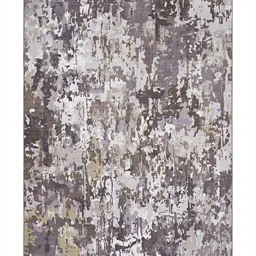 Kaleen India Grey Abstract Anti-Skid Polyester Carpet image 5
