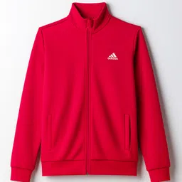 ADIDAS KIDS Cotton Knit Full Sleeves Solid Sweatjacket - Red-picture-26