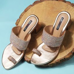 Bata Women Embellished Block Heel Sandals-picture-36