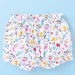 Babyhug 100% Cotton Floral Printed BloomerPack of 3 - Multicolor image 2