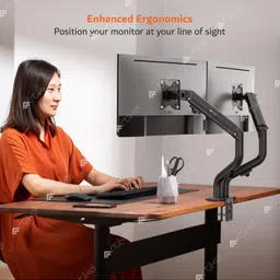 Artikel Monitor Desk Mount Adjustable Spring Assisted Monitor Arm Black image 2