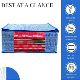 AMAK INC Blue Fabric Multi-Utility Wardrobe Organisers image 4