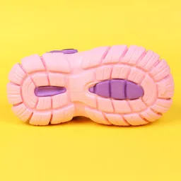 Pine Kids Back Strap Clogs with Applique - Pink image 4