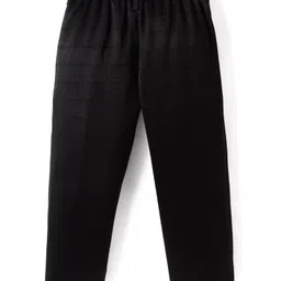 Robo Fry Woven Full Sleeves Solid Jodhpuri Coat & Trouser Set - Black image 5