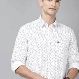 Arrow Sport Manhattan Slim Fit Micro Ditsy Printed Pure Cotton Casual Shirt-picture-33