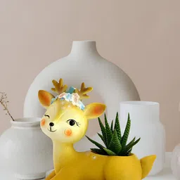 Aura Beige And Brown Deer Figurine Showpiece image 4