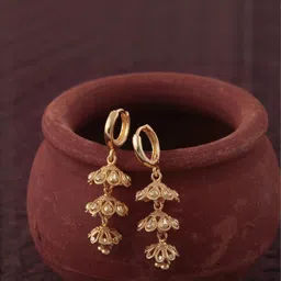 VIVASTRI Women Gold-Plated Alloy Earrings image 1