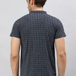 Classic Polo Men Abstract Printed Polo Collar Cotton T-shirt image 4