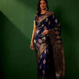 Suha Woven Design Zari Art Silk Banarasi Saree-picture-21