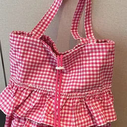 StyleCast Checked PU Satchel image 2