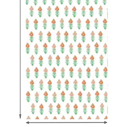 Myntra Elegant Homes White Floral Pure Cotton Breathable 200 GSM AC Room Double Bed Quilt image 3