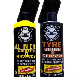 Amwax A500T500WITHFOAM All In One Polish and Sealant with Tyre Shine Glossy Foam 1000ml (Pack of 4)-picture-17