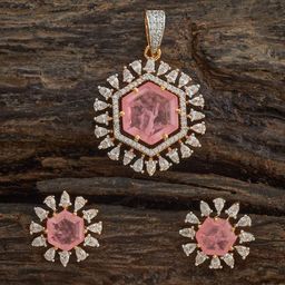 Kushal's Fashion Jewellery Embellished Bridal Rose Gold-Plated Dome Shaped Jhumkas-picture-14