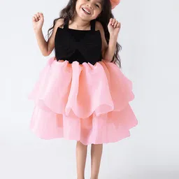 Hopscotch Girls Fit & Flare Ruffle Embellished Dress-picture-52