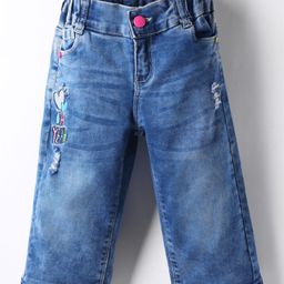 Olio Kids Denim Woven Full Length Jeans - Light Blue-picture-24