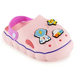 PASSION PETALS Star & Space Theme Embossed Clogs - Pink image 3