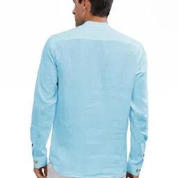 BHUVIKOO Men Blue Kurtas image 4