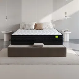 Wakeup India Riserox White & Black Quilted Zero Partner Disturbance King Size Mattress-image-69