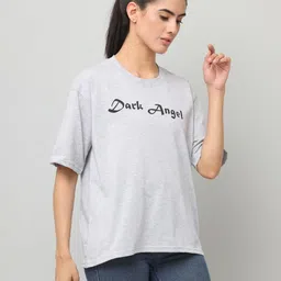 DDASPRATION Women Typography Printed T-shirt image 4