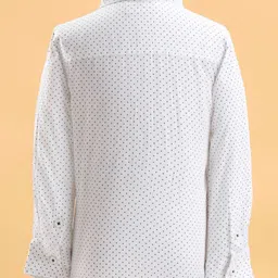 Babyhug Woven Full Sleeves Solid Party Suit with Bow Tie - Maroon & Black image 5