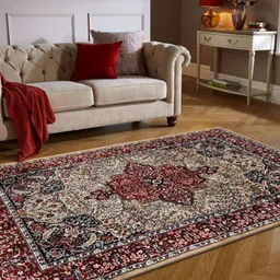Carpet Decore Brown Ethnic Motifs Printed Water Resistant Carpet image 3