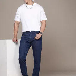 WROGN Men Slim Fit Light Fade Stretchable Jeans image 2