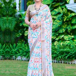 Anouk Rustic Floral Zari Sungudi Saree-picture-47