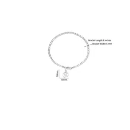 Metronaut Sterling Silver Om Symbol Wraparound Bracelet image 5