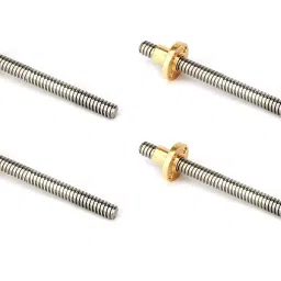 Invento ISC 1663-2 100x2x8mm Square Thread Trapezoidal Lead Screw for 3D Printer, CNC, Robotics, DIY Projects etc-image-32