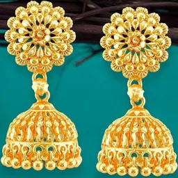 arch fashion Contemporary Jhumkas Earrings image 2