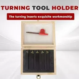 Buyohlic International 5 Pcs Lathe Tools Insert Bits with TCMT110204 Carbide Inserts Size 3/8 inch (9.5 mm) for Turning, Cutting, Facing, Boring, And Chamfering, PH-2QCC-2U6B image 4