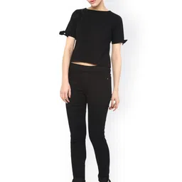 Miss Chase Black Crop Top image 2