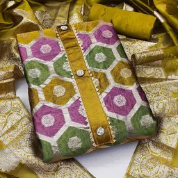 SAINOOR Organza Unstitched Dress Material-picture-13