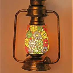SOMIL Multicoloured Cylinder Glass Wall Lamps image 2