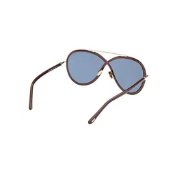 Tom Ford Women Blue Lens & Brown Oversized Sunglasses FT1007 65 48V-Blue image 3