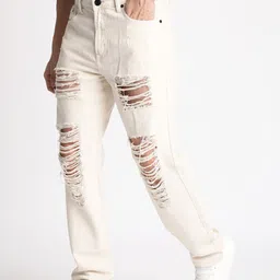 Bene Kleed Men Relaxed Fit Highly Distressed Jeans image 4