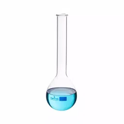 Supertek Long Neck Kjeldahl Flask, Transparent, Capacity 100 ml, 15.132.0100 (Pack of 2) image 1