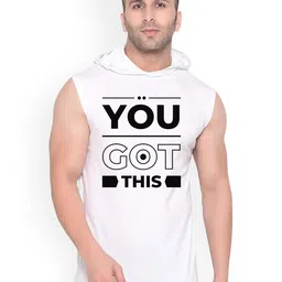 Fashnobic Men Printed Cotton Hooded Neck Gym Vests-image-59