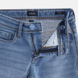 Allen Solly Junior Boys Slim Fit Mid-Rise Light Fade Stretchable Jeans image 2