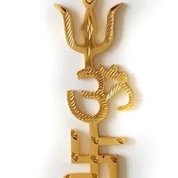 The Spiritual Living Swastik Om Trishul Wall HangingDecor-picture-14