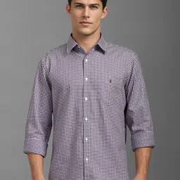 Louis Philippe Sport Men Slim Fit Opaque Checked Casual Shirt-picture-39