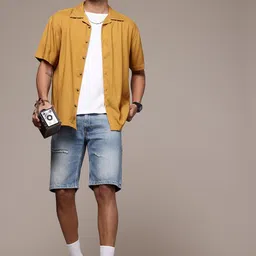 R.Code by The Roadster Life Co. Opaque Relaxed Fit Casual Shirt image 3