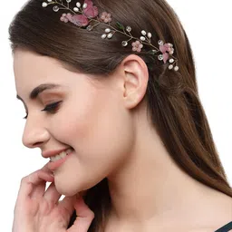 VOGUE HAIR ACCESSORIES Women Beaded Tiara-image-54