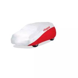 Elegant White & Red Water Resistant Car Body Cover for MG Hector-picture-7