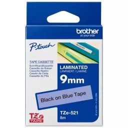 BROTHER Tape, Black On Blue, 9Mm W, 8M L, TZE-521-picture-43