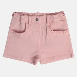 MINI KLUB Cotton Solid Shorts - Pink-image-17