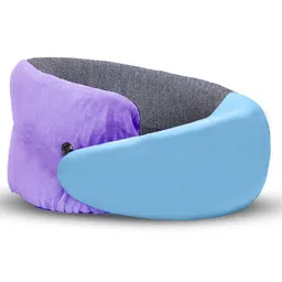 Billebon Cool Gel Travel Neck Pillow Magnetic Fabric, Luxury Support , Washable Cover - Lavender-picture-10