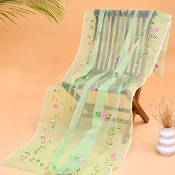 POISED Floral Printed Kota Doria Dupatta-picture-13
